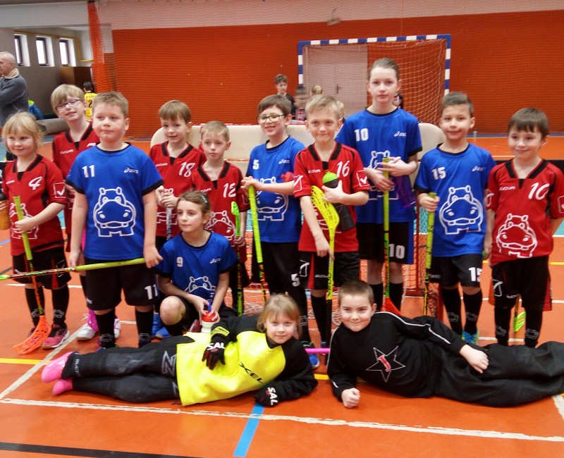 První souboj dvou družstev přípravky proti sobě / 2018-02-17-DolniCerekev_A+B